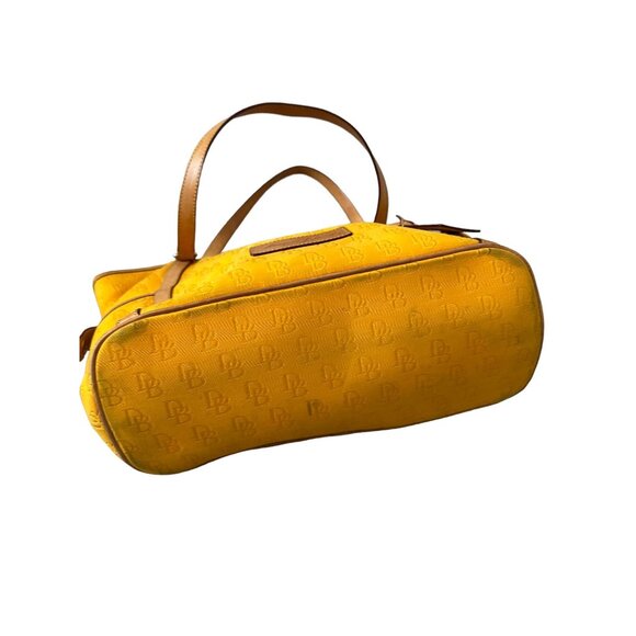 DOONEY & BOURKE Marigold Yellow Logo Double Handle Tote Bag - Picture 9 of 13